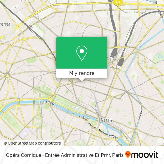 Opéra Comique - Entrée Administrative Et Pmr plan