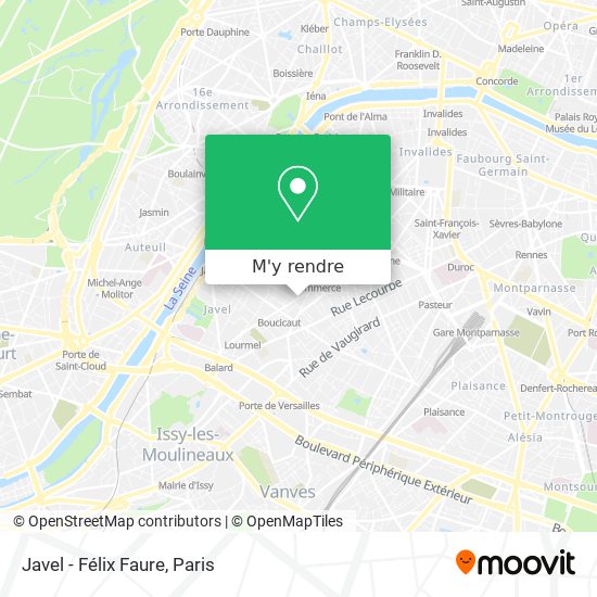 Javel - Félix Faure plan