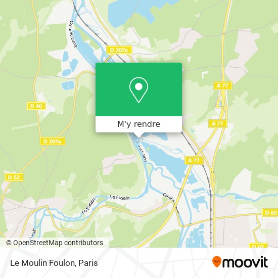 Le Moulin Foulon plan