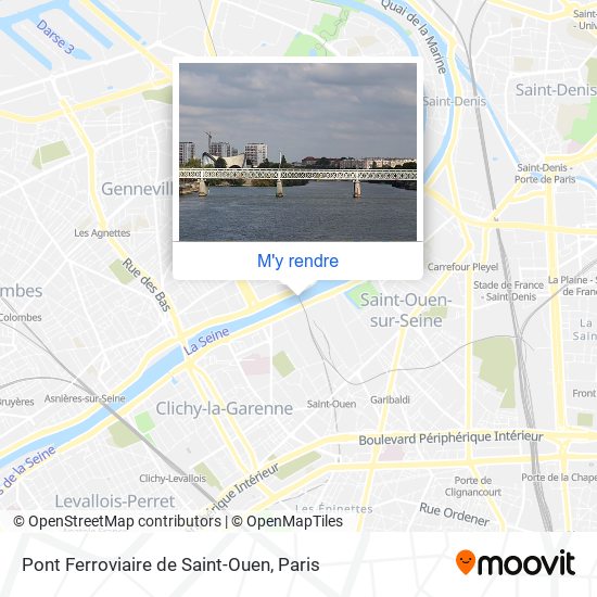 Pont Ferroviaire de Saint-Ouen plan