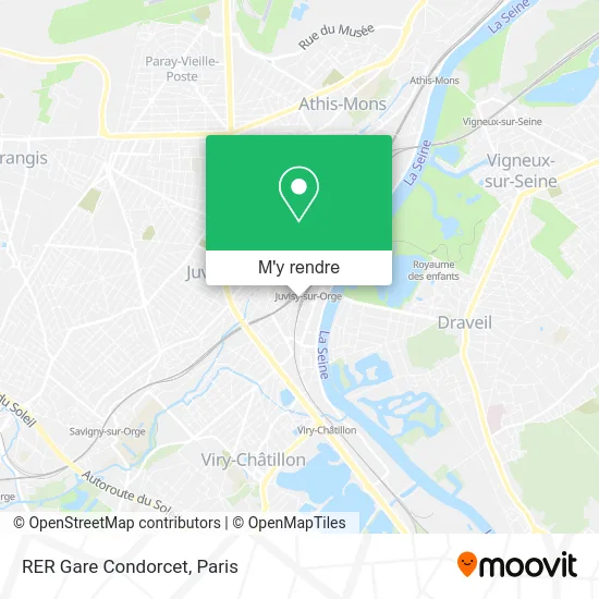 RER Gare Condorcet plan