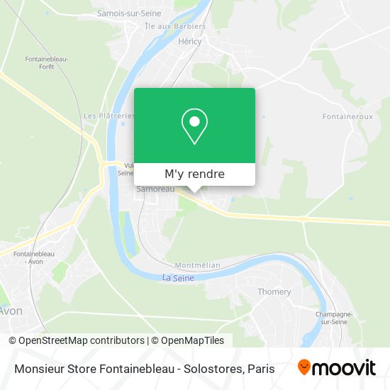 Monsieur Store Fontainebleau - Solostores plan