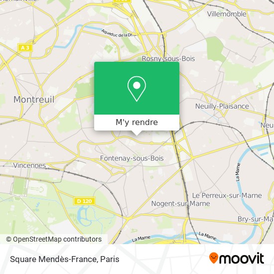 Square Mendès-France plan