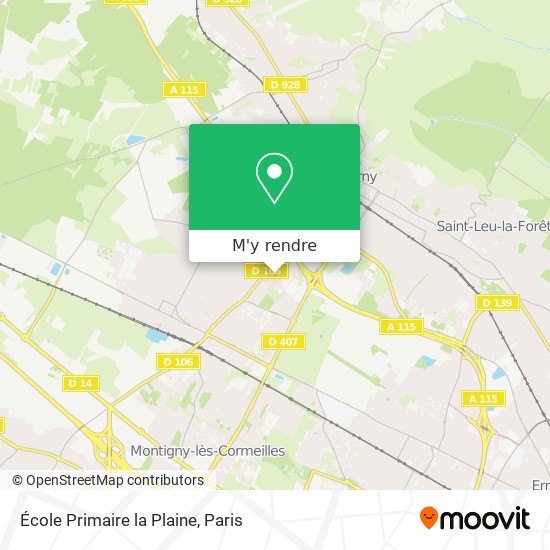 École Primaire la Plaine plan