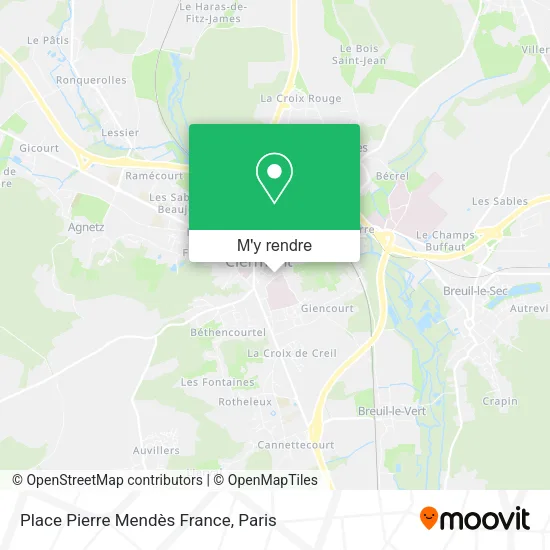 Place Pierre Mendès France plan