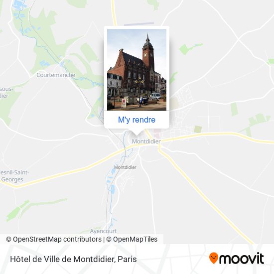 Hôtel de Ville de Montdidier plan