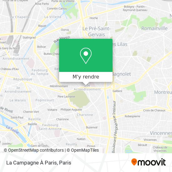 La Campagne À Paris plan