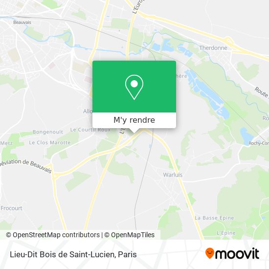 Lieu-Dit Bois de Saint-Lucien plan
