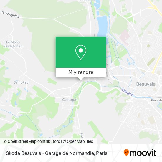 Škoda Beauvais - Garage de Normandie plan