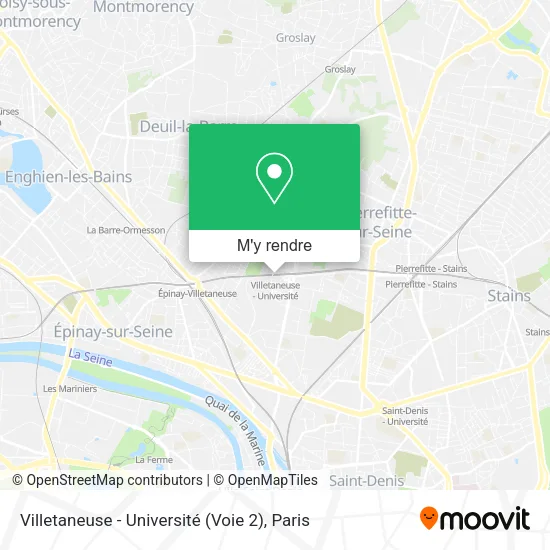 Villetaneuse - Université (Voie 2) plan
