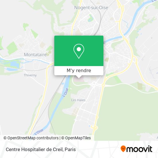 Centre Hospitalier de Creil plan