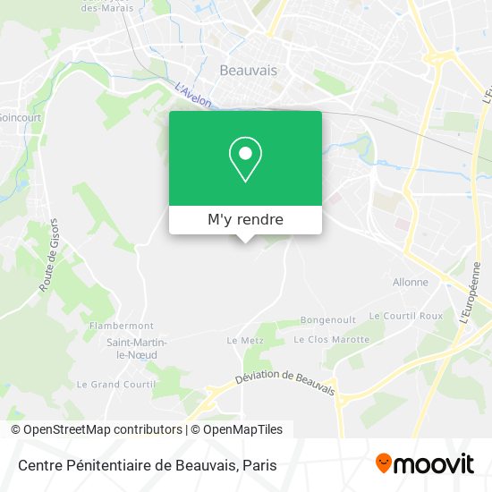 Centre Pénitentiaire de Beauvais plan