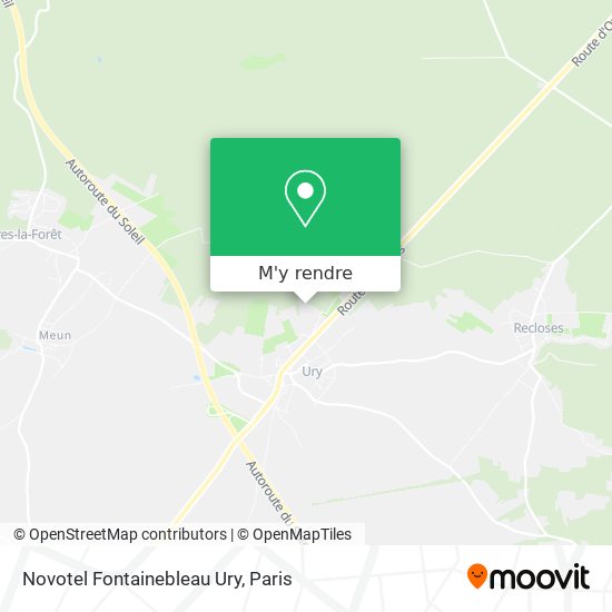 Novotel Fontainebleau Ury plan