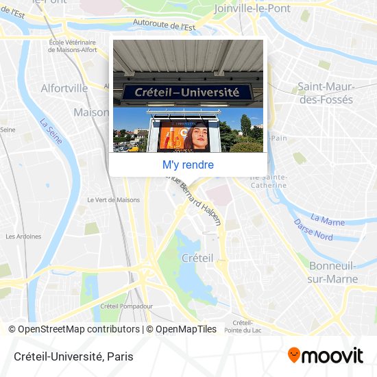 Créteil-Université plan