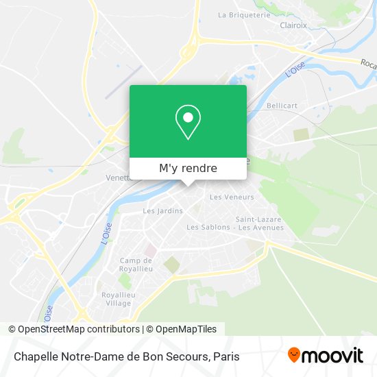 Chapelle Notre-Dame de Bon Secours plan