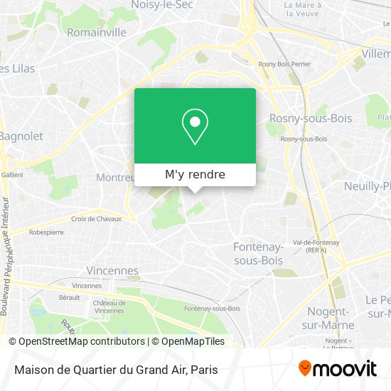 Maison de Quartier du Grand Air plan
