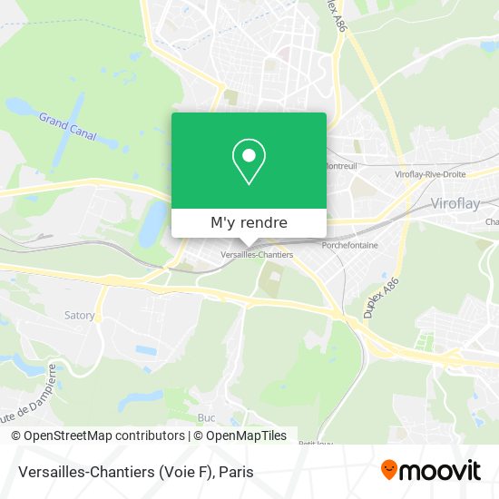 Versailles-Chantiers (Voie F) plan