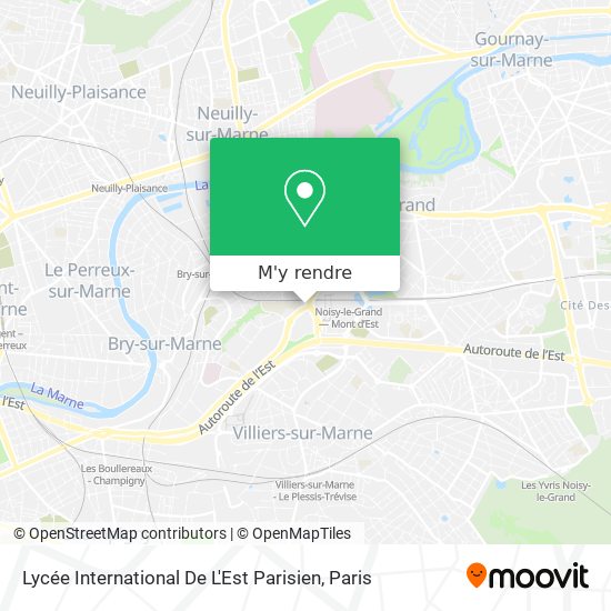 Lycée International De L'Est Parisien plan