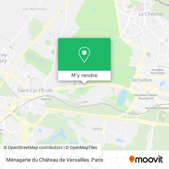 Ménagerie du Château de Versailles plan