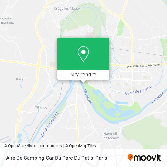 Aire De Camping-Car Du Parc Du Patis plan