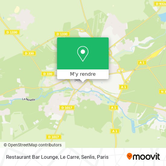 Restaurant Bar Lounge, Le Carre, Senlis plan