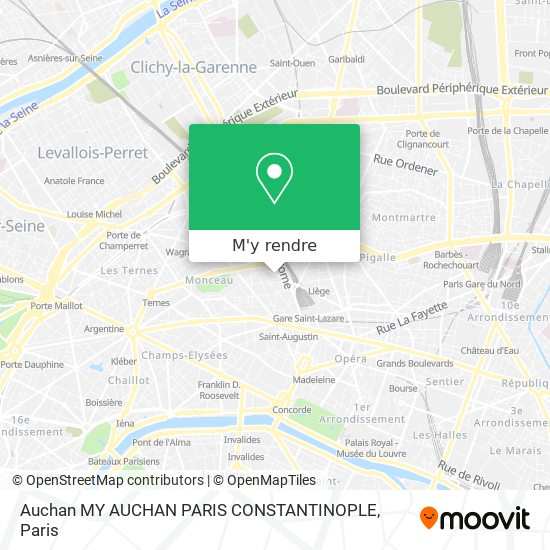 Auchan MY AUCHAN PARIS CONSTANTINOPLE plan