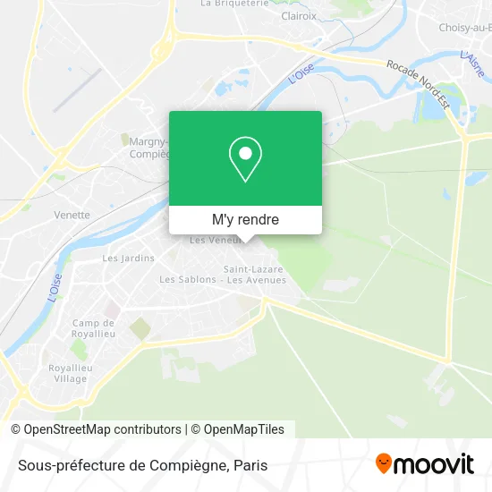 Sous-préfecture de Compiègne plan