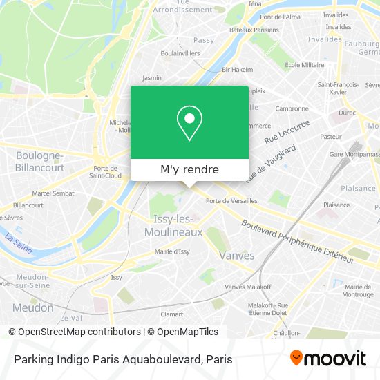 Parking Indigo Paris Aquaboulevard plan