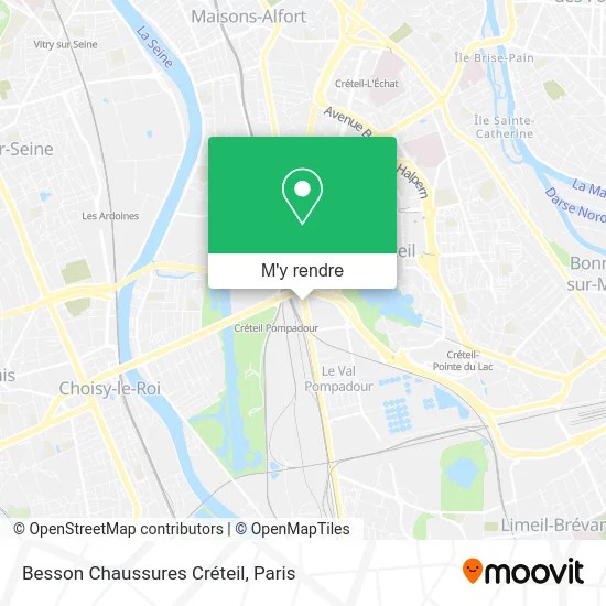 Besson Chaussures Créteil plan