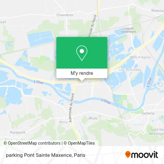 parking Pont Sainte Maxence plan