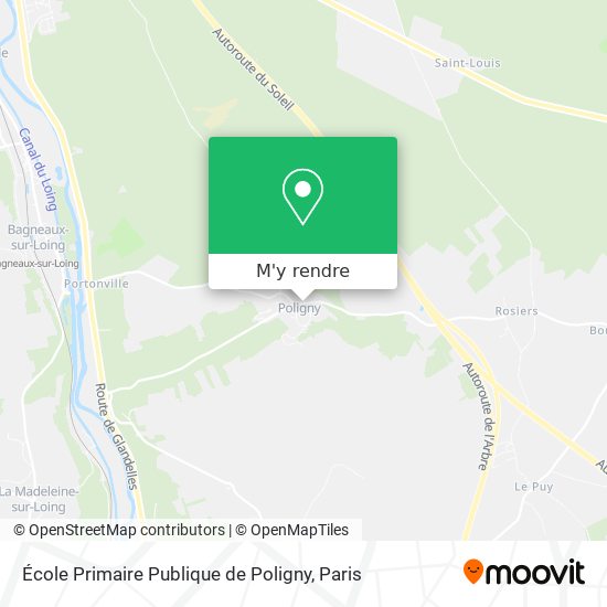 École Primaire Publique de Poligny plan