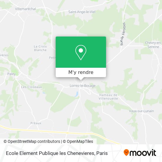 Ecole Element Publique les Chenevieres plan