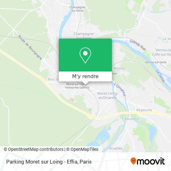 Parking Moret sur Loing - Effia plan