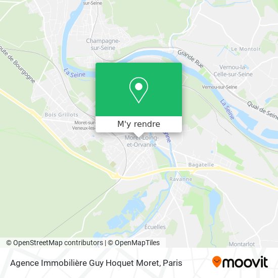 Agence Immobilière Guy Hoquet Moret plan