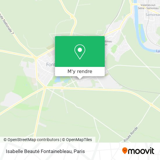 Isabelle Beauté Fontainebleau plan