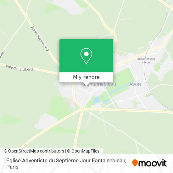 Église Adventiste du Septième Jour Fontainebleau plan