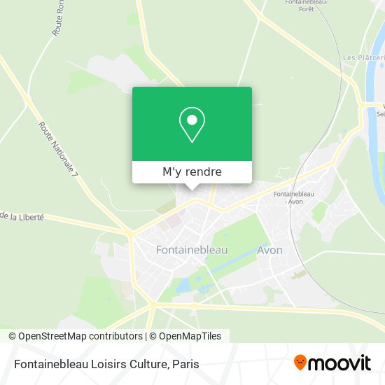 Fontainebleau Loisirs Culture plan