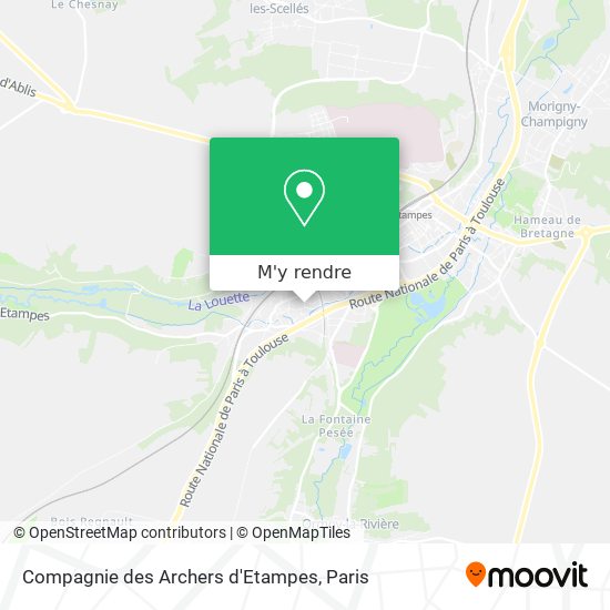 Compagnie des Archers d'Etampes plan