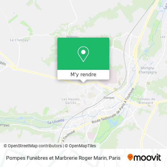 Pompes Funèbres et Marbrerie Roger Marin plan