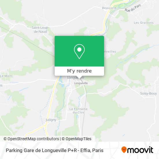 Parking Gare de Longueville P+R - Effia plan