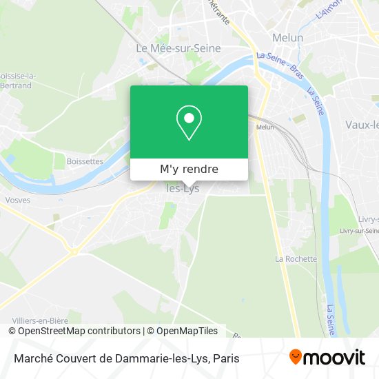 Marché Couvert de Dammarie-les-Lys plan