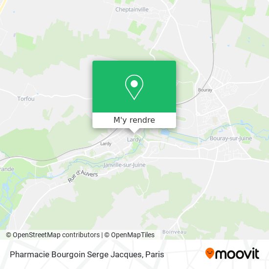 Pharmacie Bourgoin Serge Jacques plan