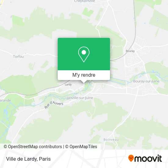 Ville de Lardy plan