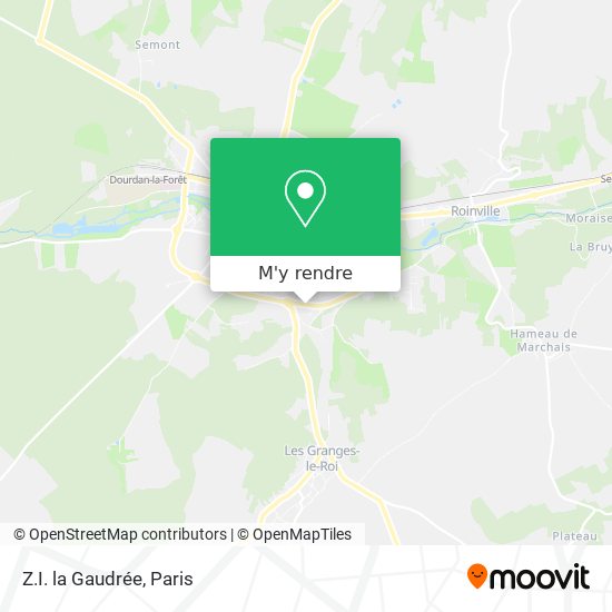 Z.I. la Gaudrée plan