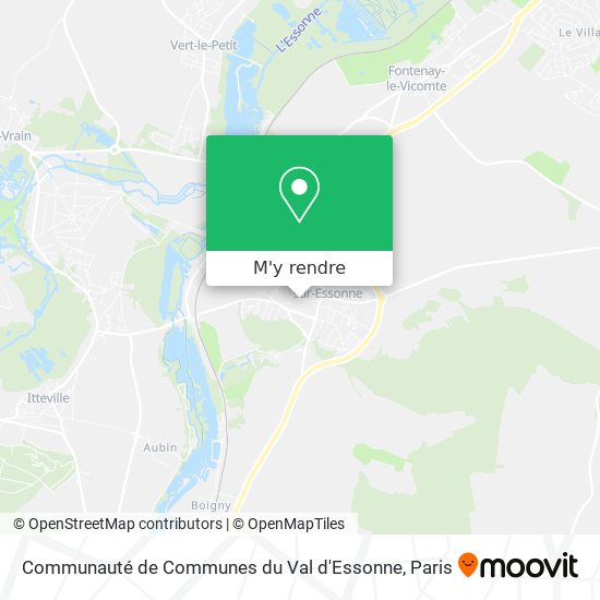 Communauté de Communes du Val d'Essonne plan