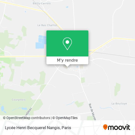 Lycée Henri Becquerel Nangis plan