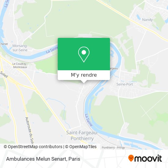 Ambulances Melun Senart plan