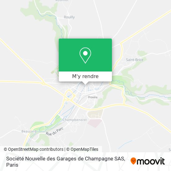 Société Nouvelle des Garages de Champagne SAS plan