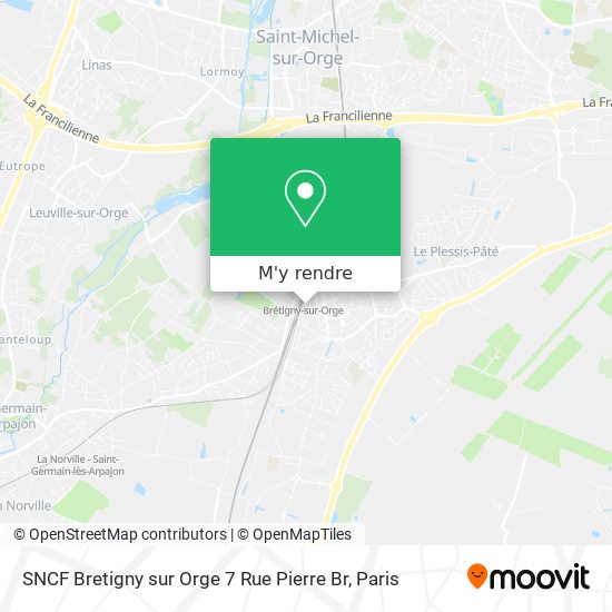 SNCF Bretigny sur Orge 7 Rue Pierre Br plan