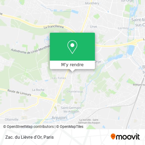 Zac. du Lièvre d'Or plan